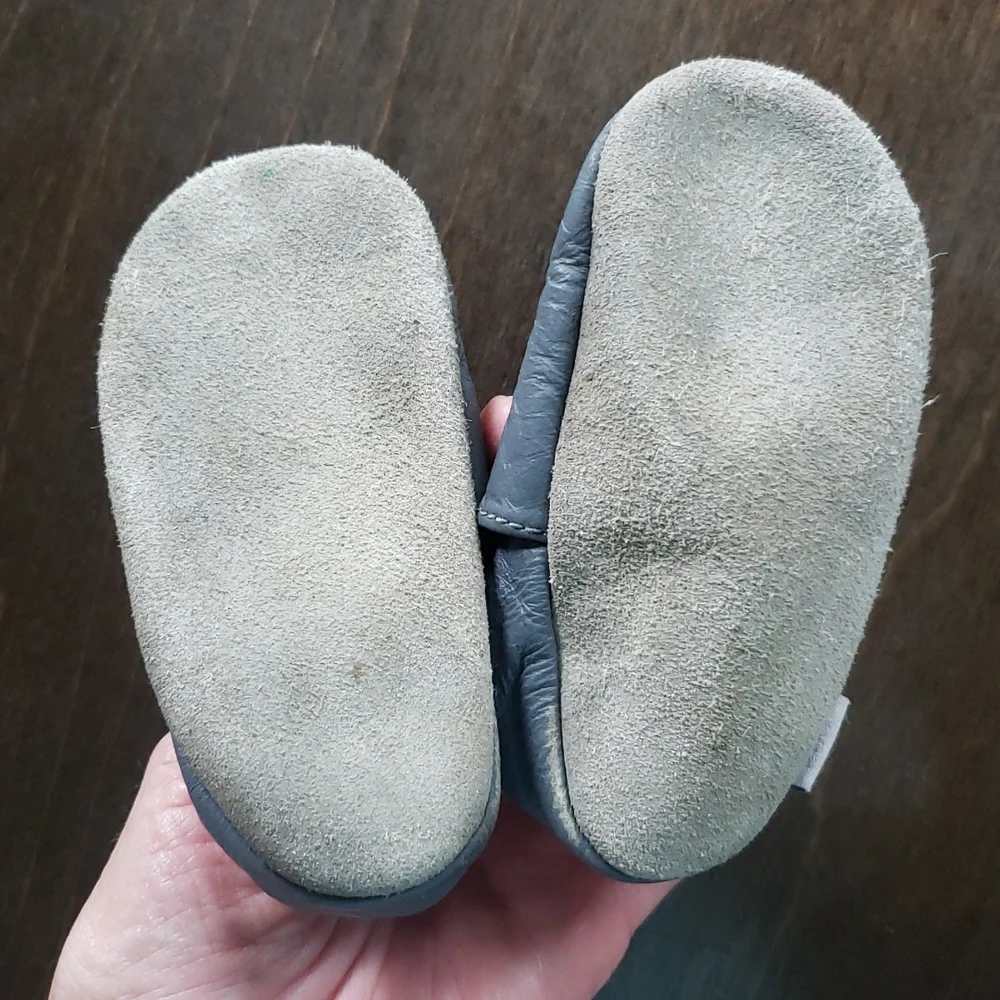 Mini Star Leather Shoes Booties Moccasins Sz 6-12M